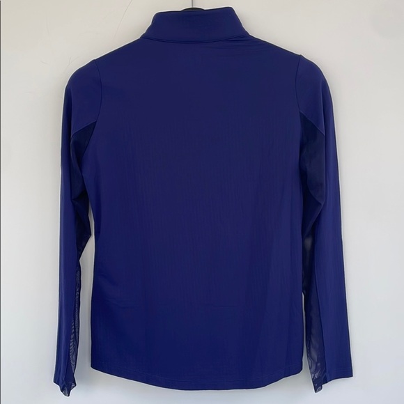 IBKÜL 1/4 Zip Pullover Athletic Quick Dry Top Mesh Sleeves UPF 50 in Blue XS - Picture 9 of 17